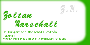 zoltan marschall business card